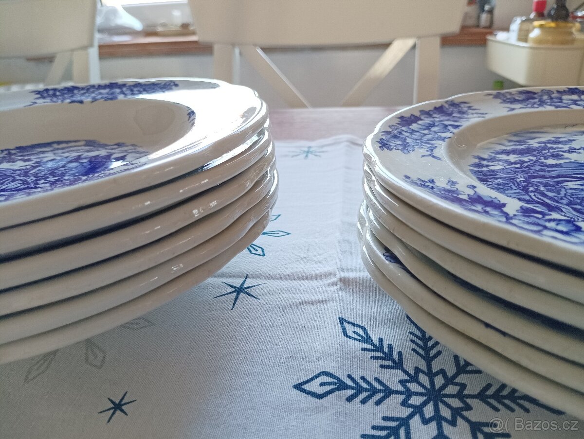 STARÝ PYROBLAN PORCELÁNOVÝ TALÍŘ BRITISH PETROLEUM FRANCE - 2