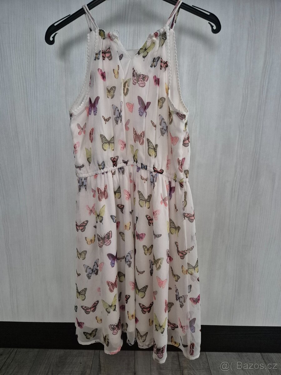 Šaty společenské motýlkové zn. Lindex vel. 146 cm - 2