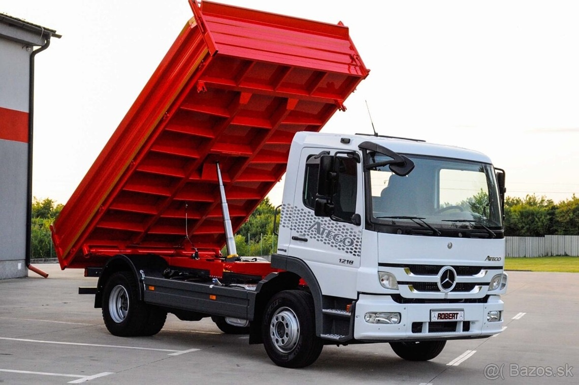 MERCEDES ATEGO 1218 TŘÍSTRANNÝ S3 - SKLÁPĚČ - VYKLÁPĚČ EU-5 - 2