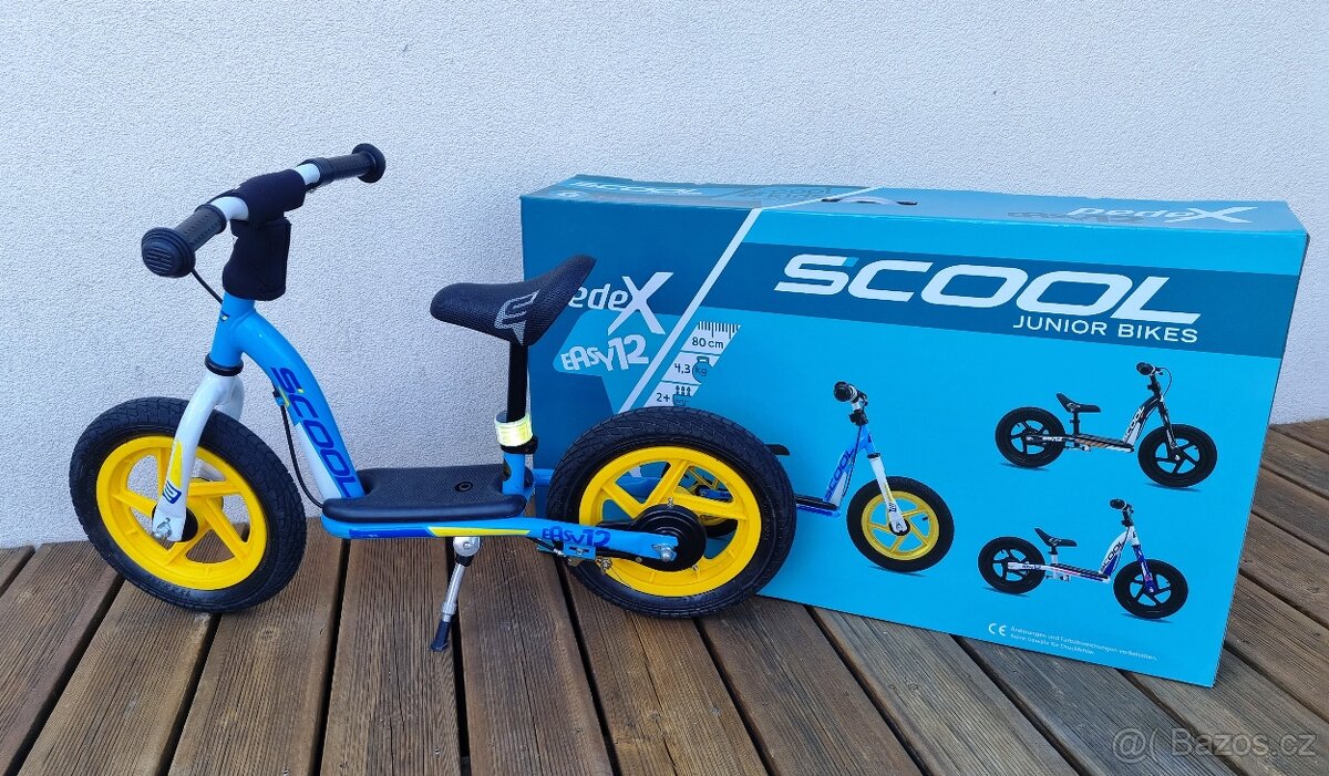 Dětské odrážedlo pedeX easy 12 modro-žluté - 2