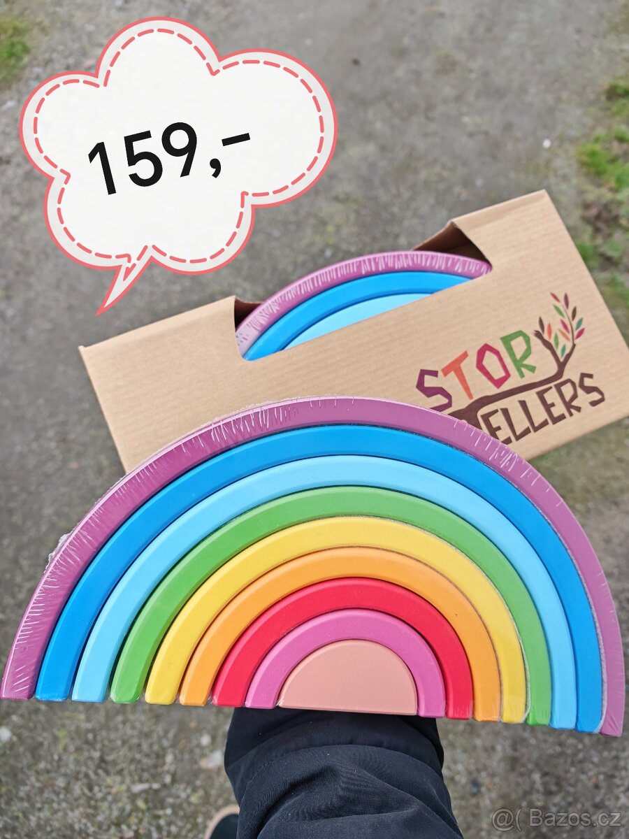 nádherná dřevěná masivní duha - 2