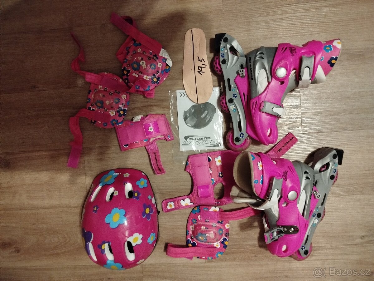 Kolečkové brusle -sada - 2