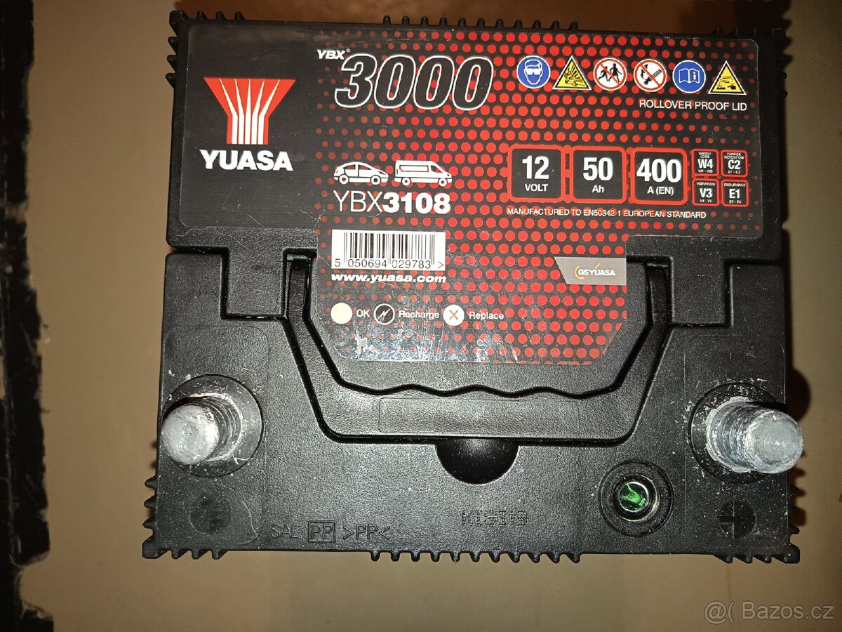 Autobaterie yuasa 3000 50ah - 2