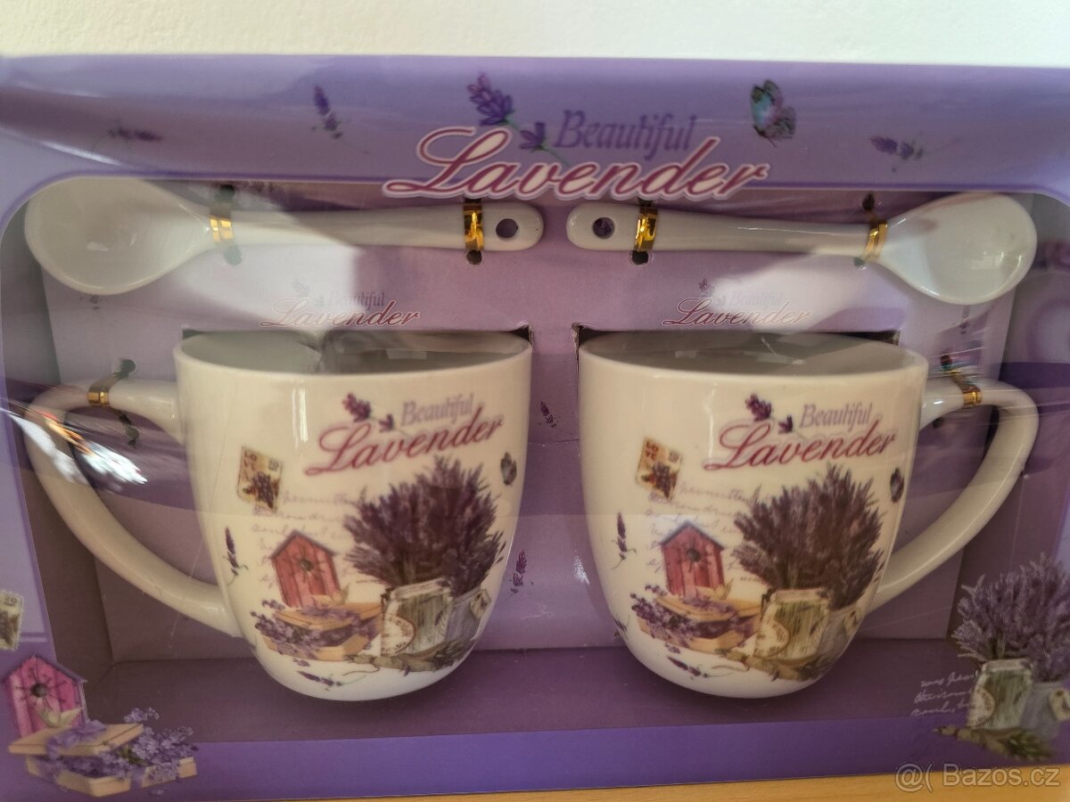 Sada levandulových hrnečků - 2