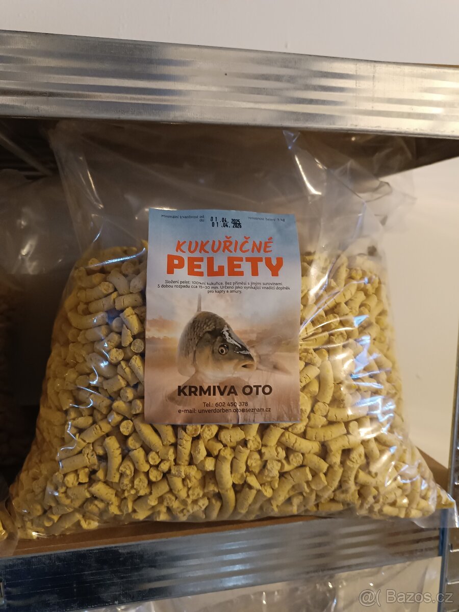 Kukuřičné a řepkové pelety  na Ryby - 2