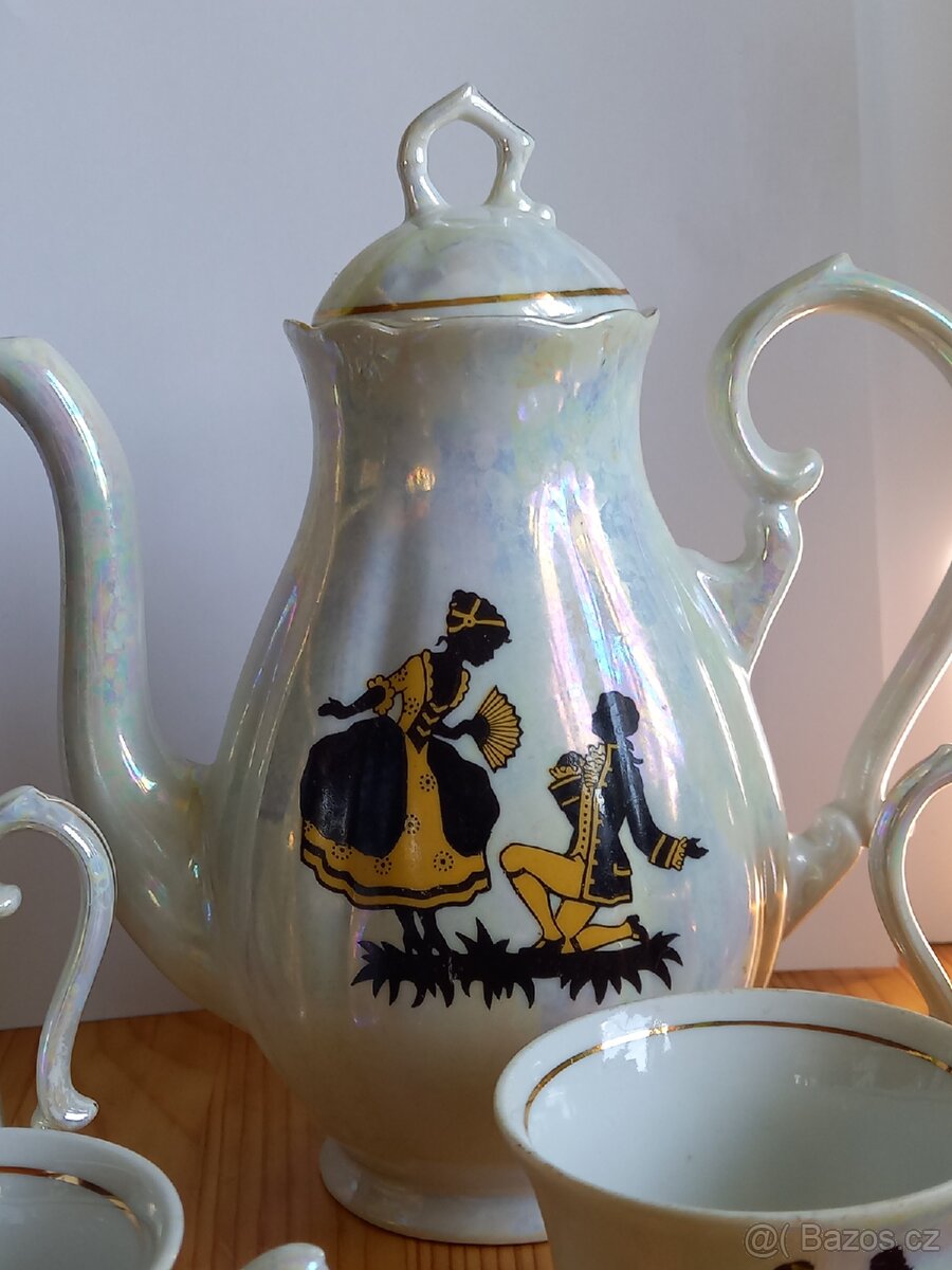 Perleťový porcelánový servis - 2