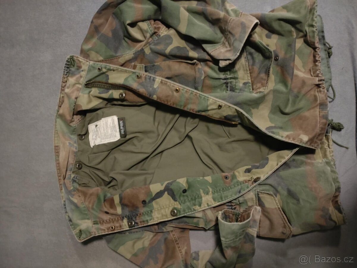 BUNDA PARKA M65 ALPHA INDUSTRIES WOODLAND L/R - 2