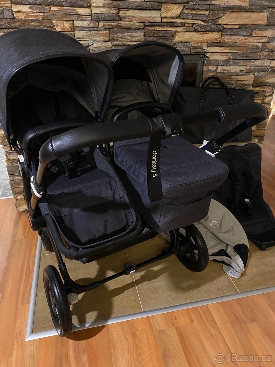 TOP STAV Bugaboo Donkey 5 Duo washed black - 2