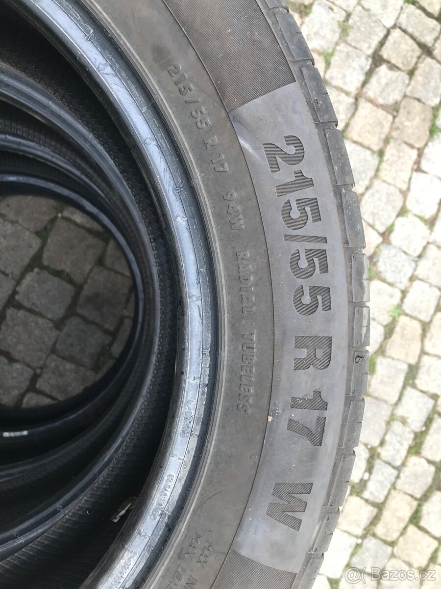 215/55 R17 continentla sada letních pneu - 2