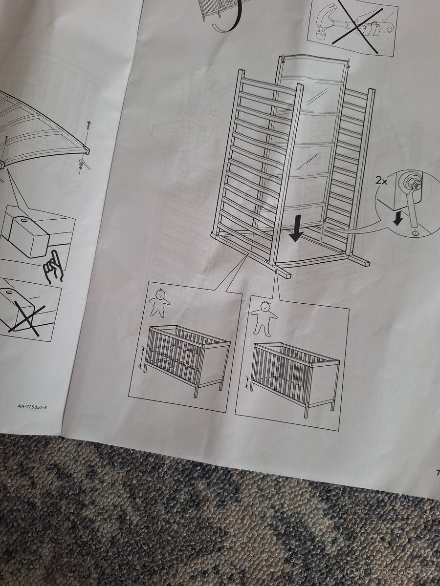 Dětská postýlka Sundvik 60x120 - 2