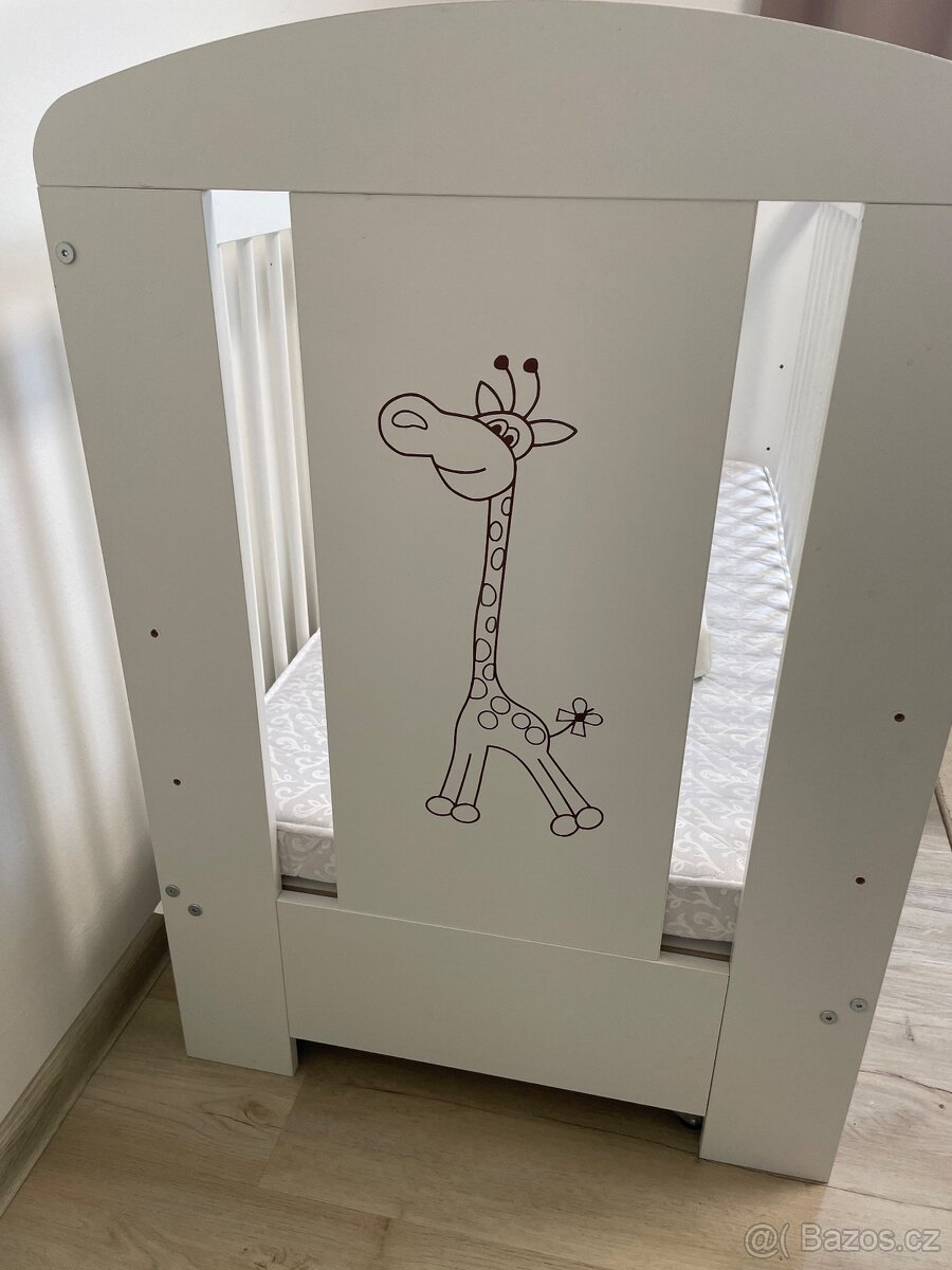 Postýlka 120 x 60 včetně matrace a šuplíku - 2