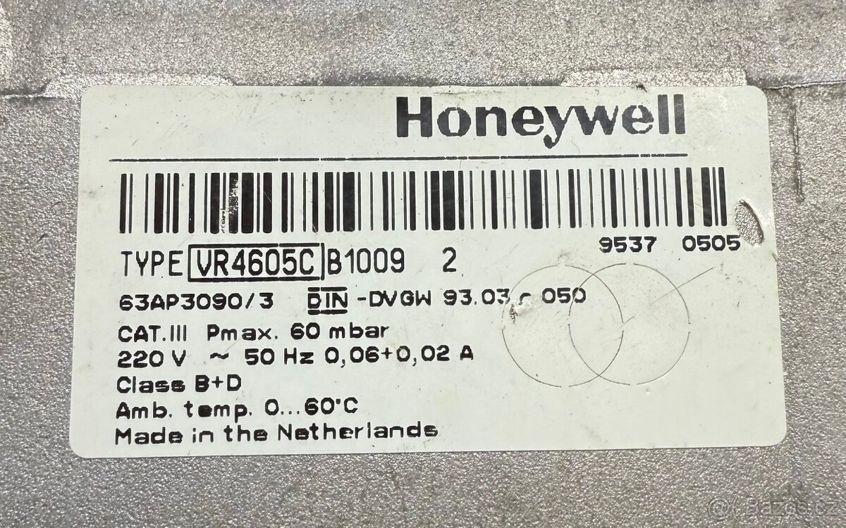 Plynový ventil Honeywell VR4605C - 2