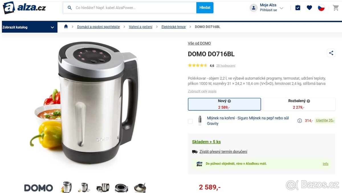 Multifunkční hrnec polévkovar DOMO DO716BL - 2