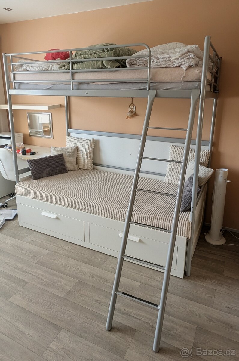 Kovová patrová postel Ikea - 2