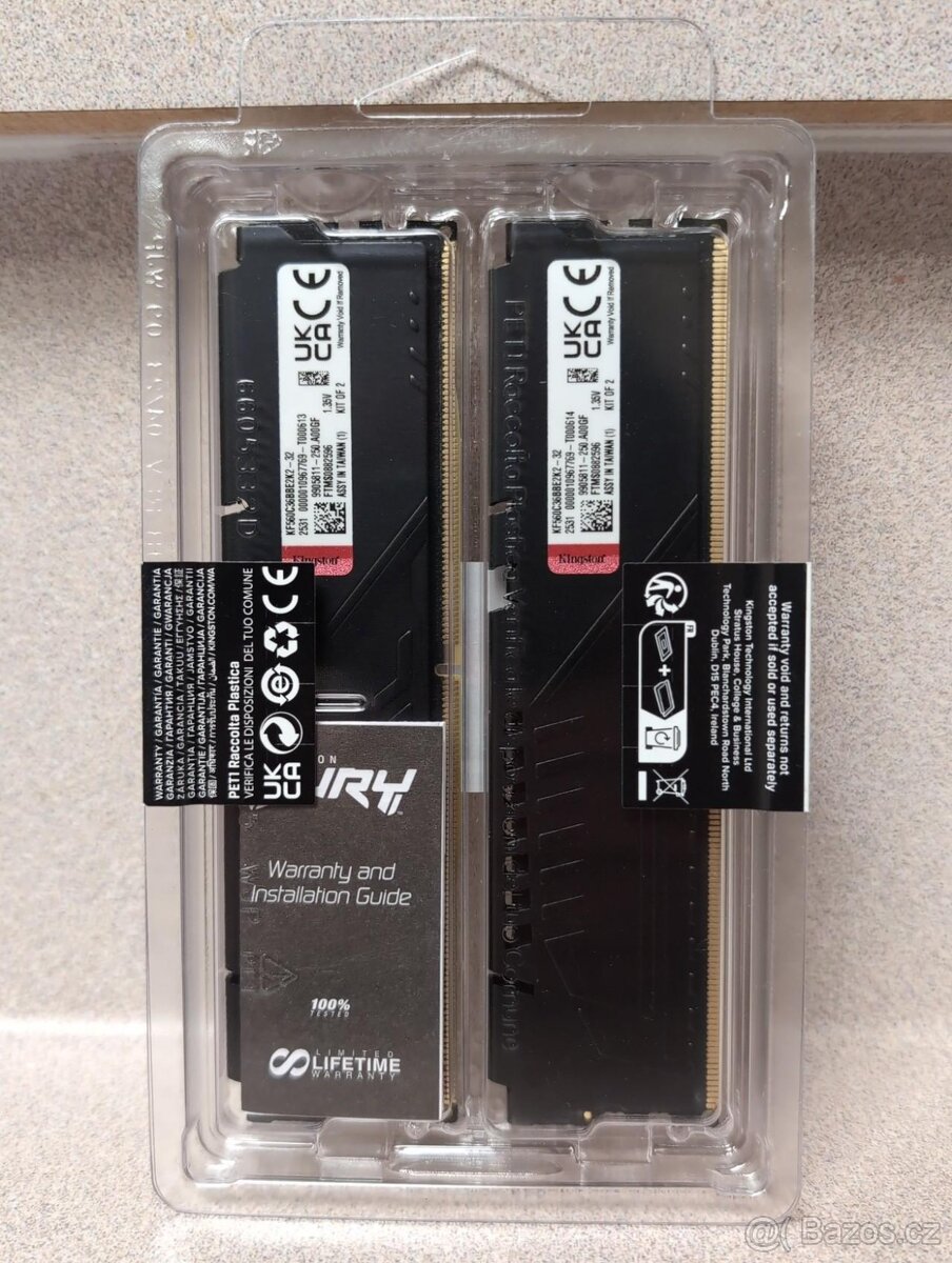 DDR 5 RAM 32GB KINGSTON 6000MHZ CL36 - 2