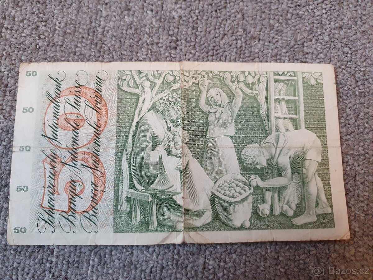 Switzerland, 50 Franken, 1971 - 2