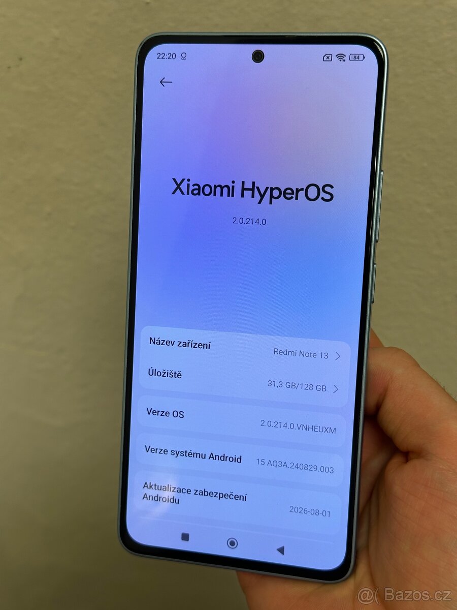 Xiaomi Note 13 128GB Modrý - 2
