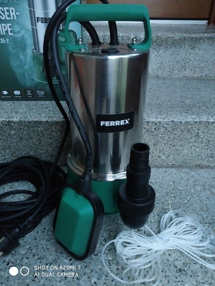 Prodám VÝKONNÉ ponorné kalové čerpadlo FERREX F-SP 1135-1 -2 - 2