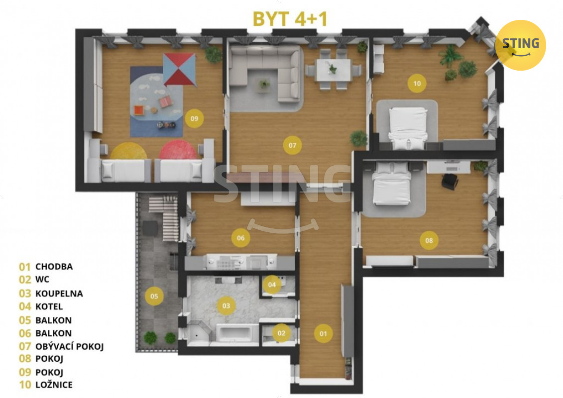 Byt 4+1, ul. Krnovská, Opava - Předměstí, 132618 - 2