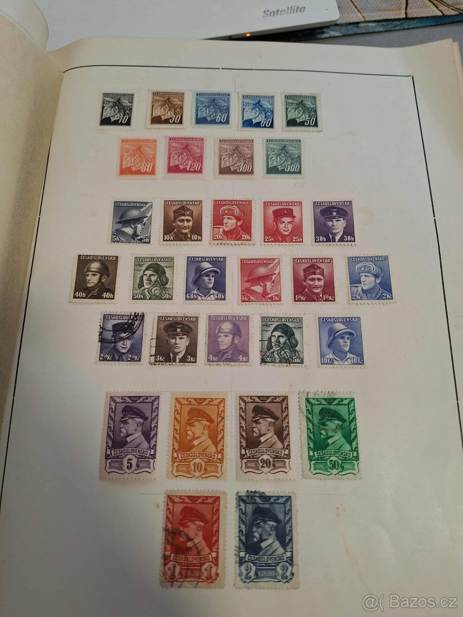 Starý znamky 130 tranek 3 velký albumy - 2