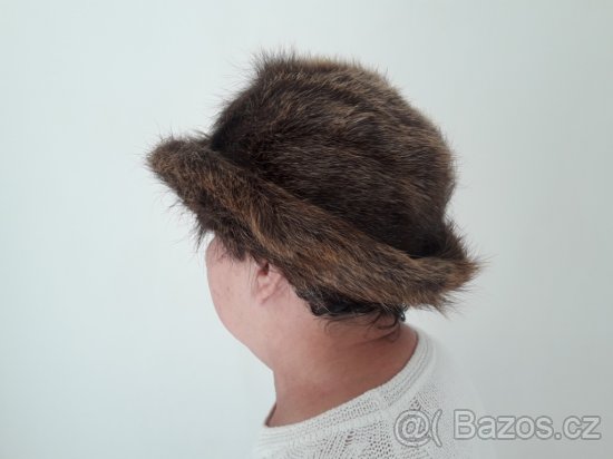 KOŽEŠINOVÝ KLOBOUK Z NUTRIE dámský nenošený - 2