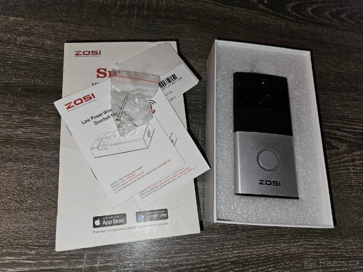 WiFi Android/iOS dveřní video zvonek (domácí telelefon) - 2