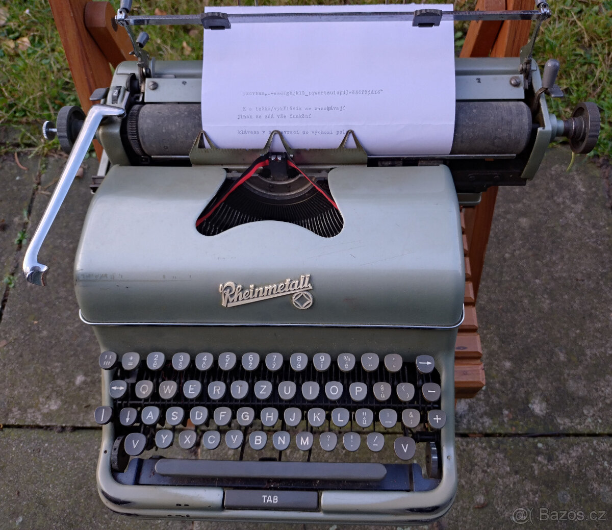 funkční kancelářský psací stroj Rheinmetall KsT z 50. let - 2