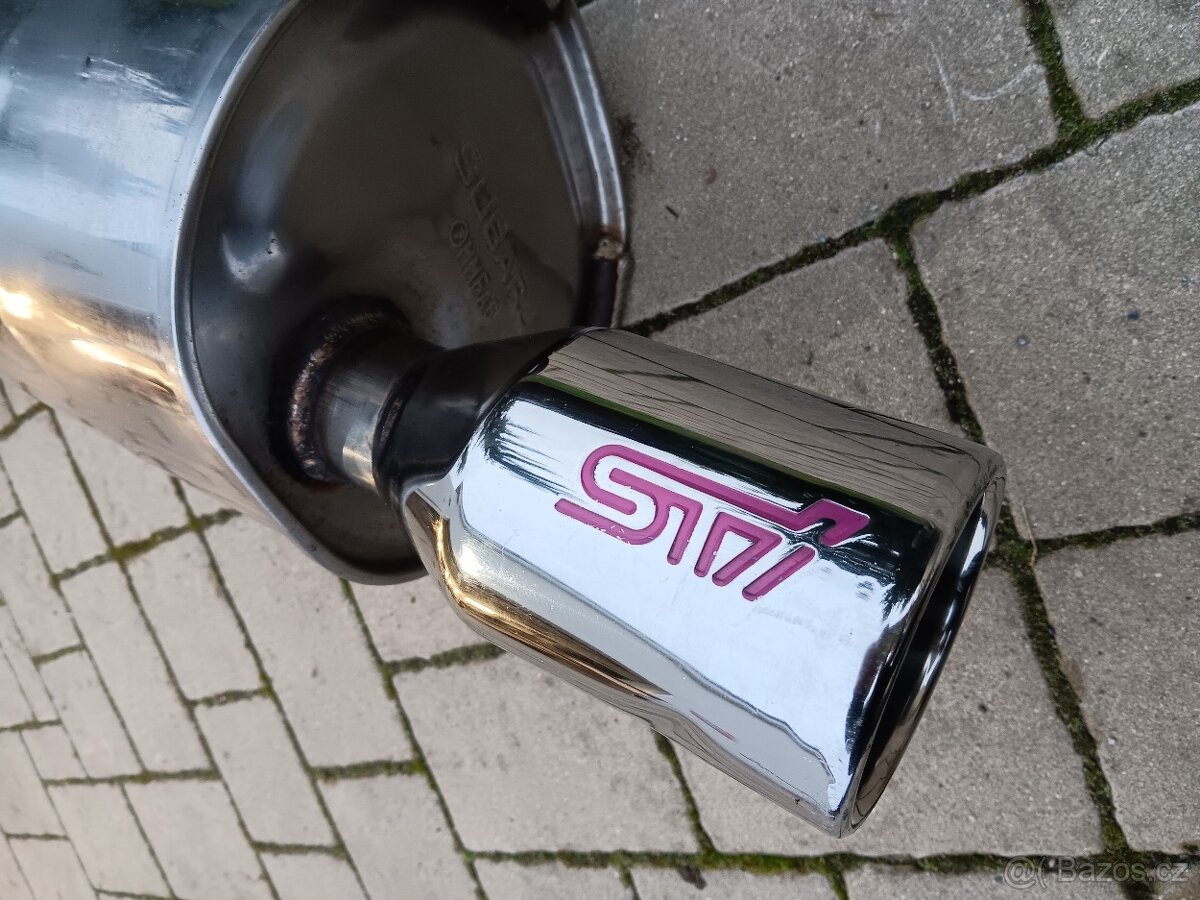 raritni nerezovy tlumic STI pro FORESTER SF - 2