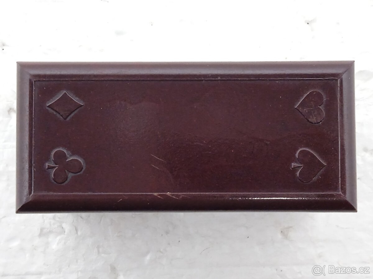 Bakelitová retro krabička na karty ČSSR - 2