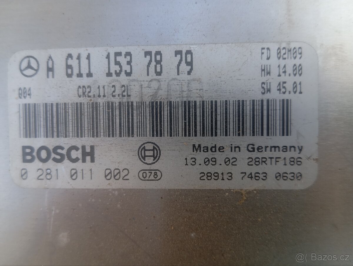 Mercedes 203 - sada jednotka - 2