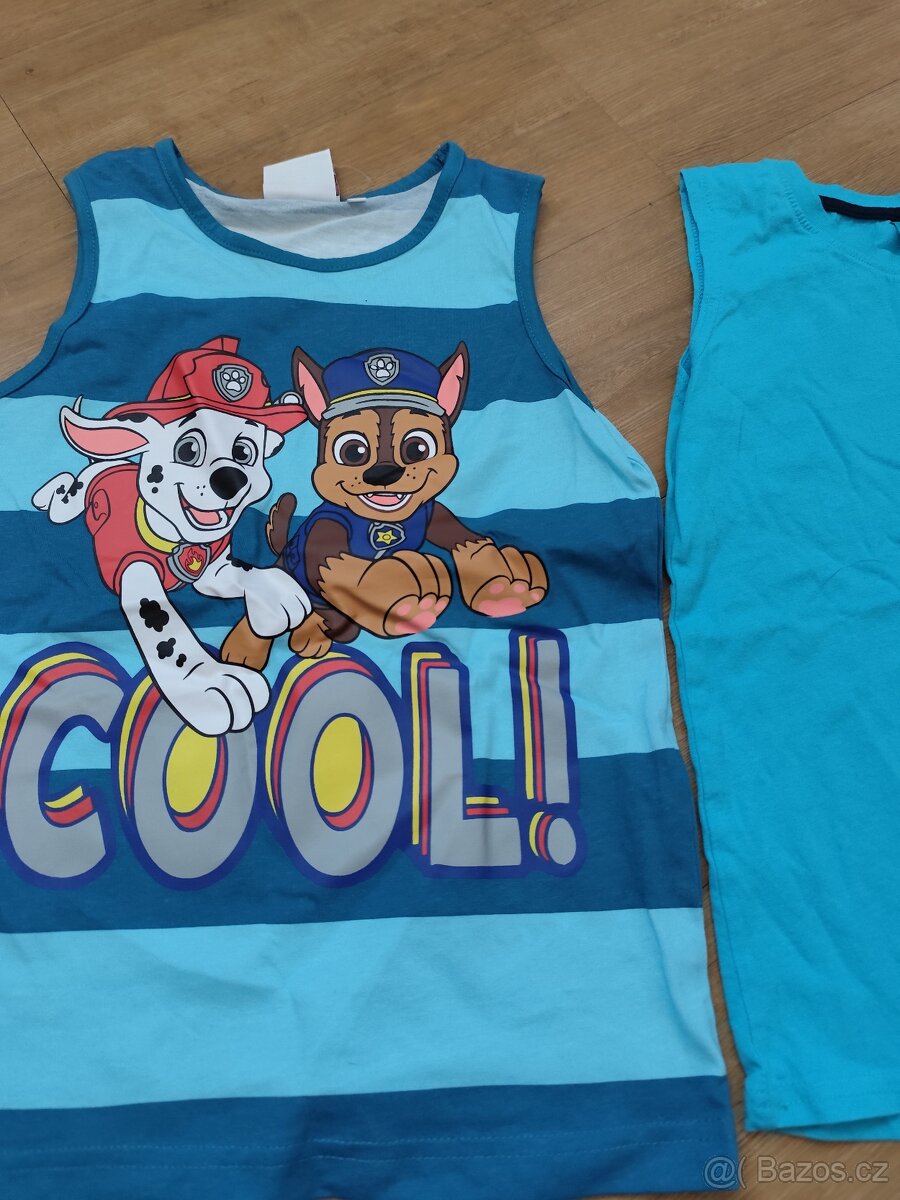 3x tílko tričko bez rukávů 128 - 2