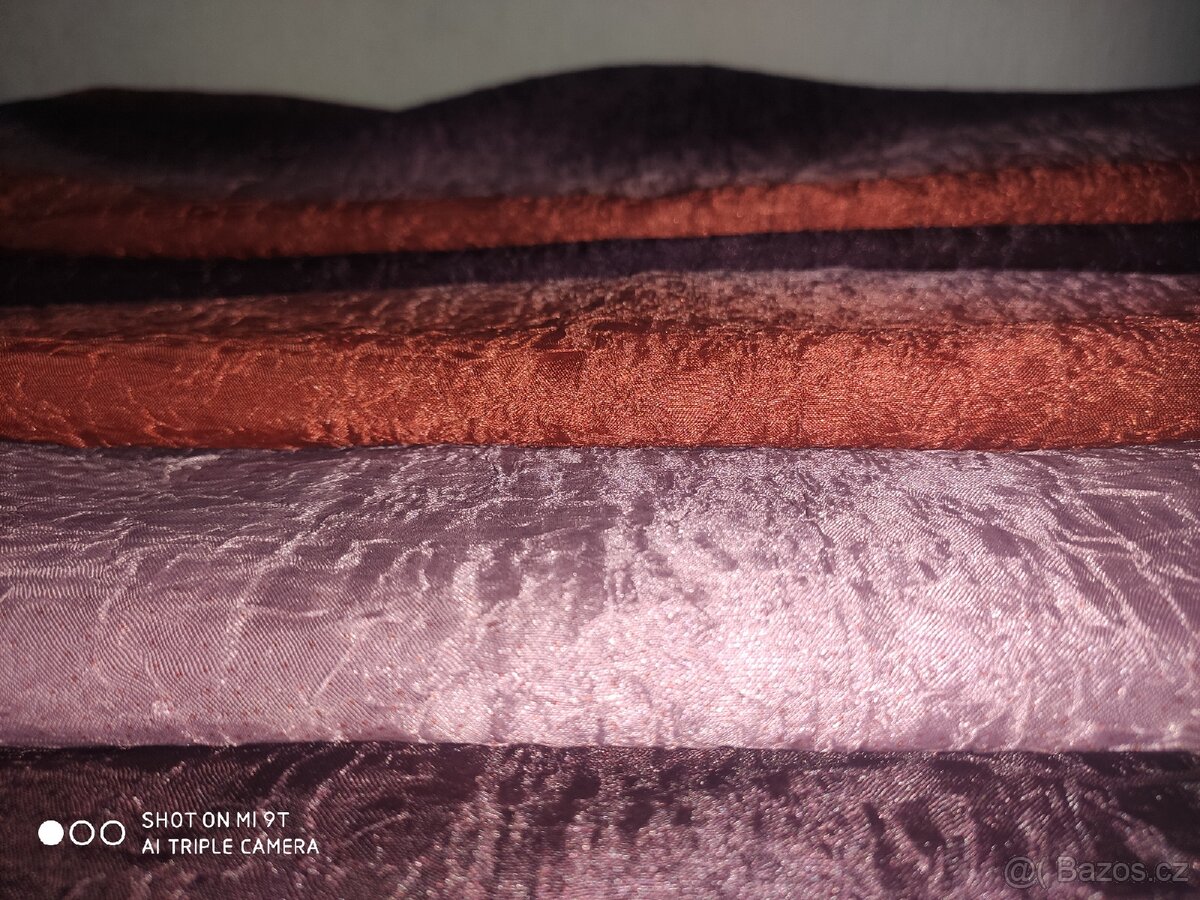 Celá krabice látek z butiku - závěsy - 2