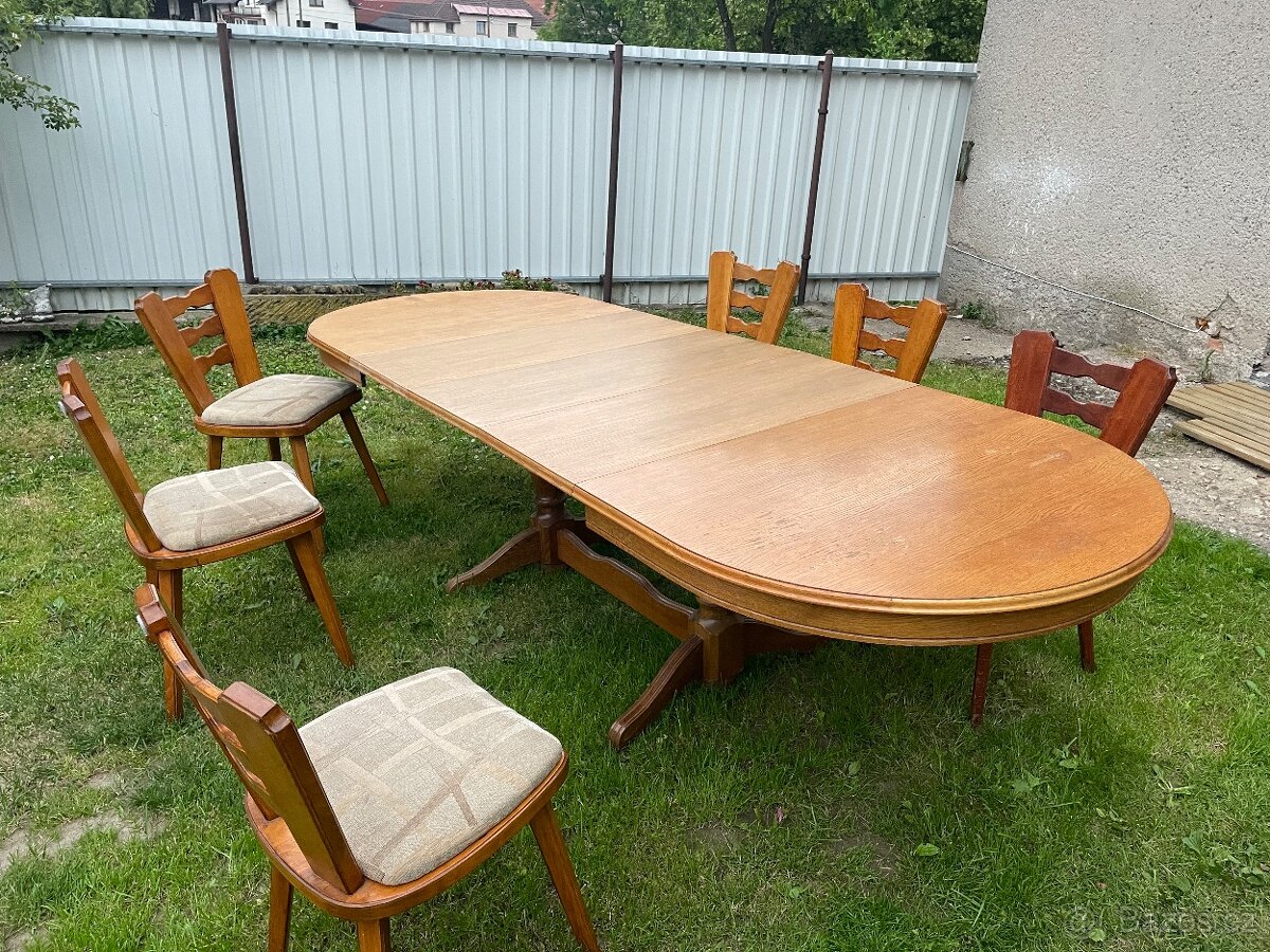 Prodám jídelní stůl se židlemi - 2