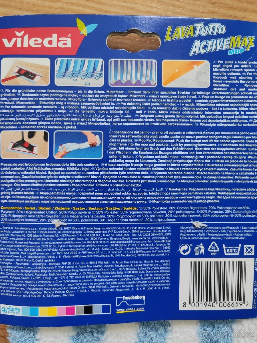 Náhradní mop VILEDA Active Max - 2