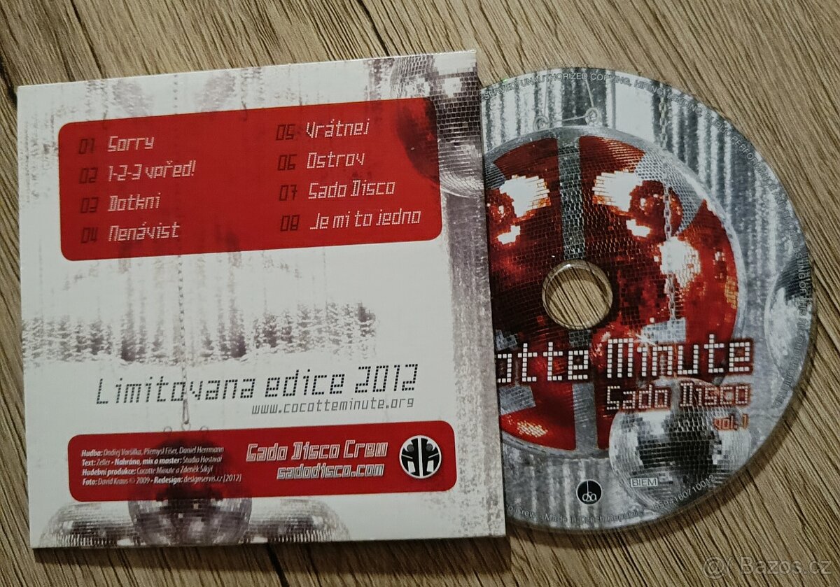 Prodám CD Cotte Minutě - Sado Disco vol. 1 - 2