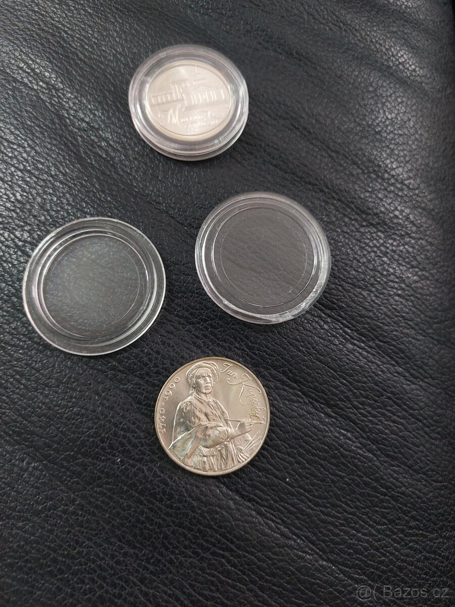 Dvě stříbrné pamětní mince Jan Kupecký a Mariánské lázně - 2