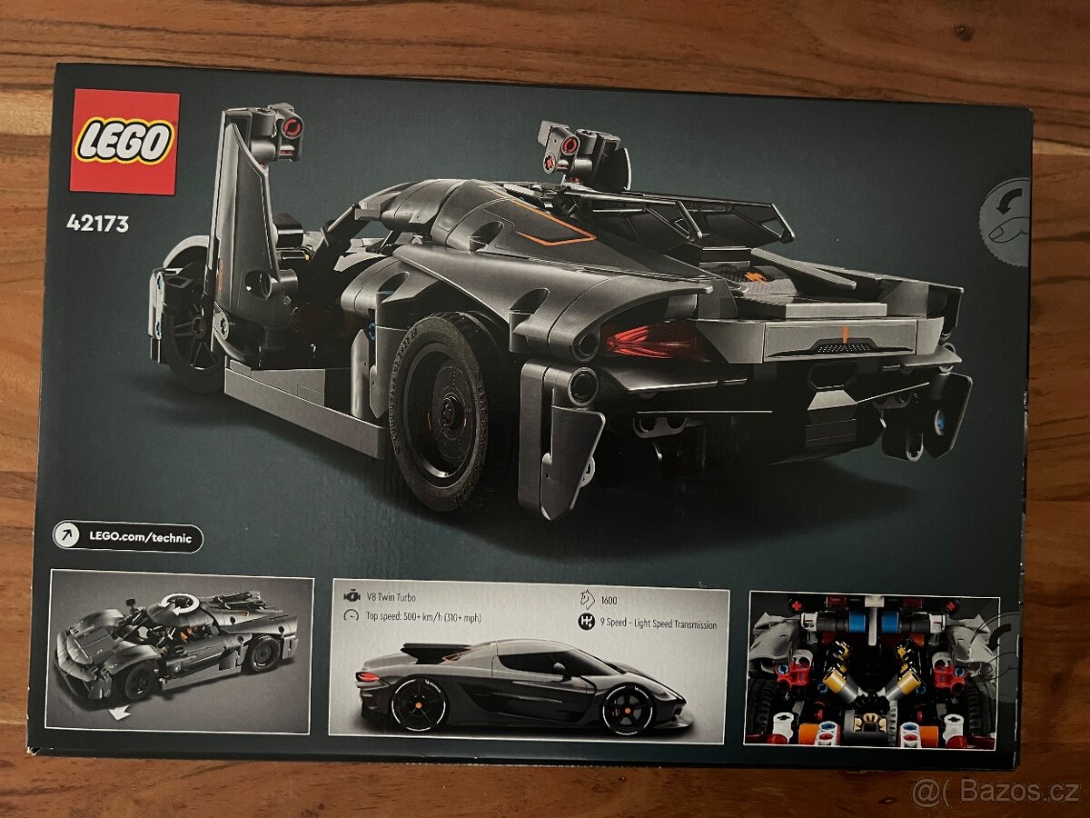 LEGO Technic 42173 Šedé hyperauto Koenigsegg Jesko Absolut - 2