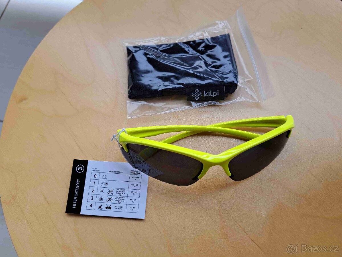 Kilpi MORFA-J Dětské sportovní sluneční brýle žluté - 2