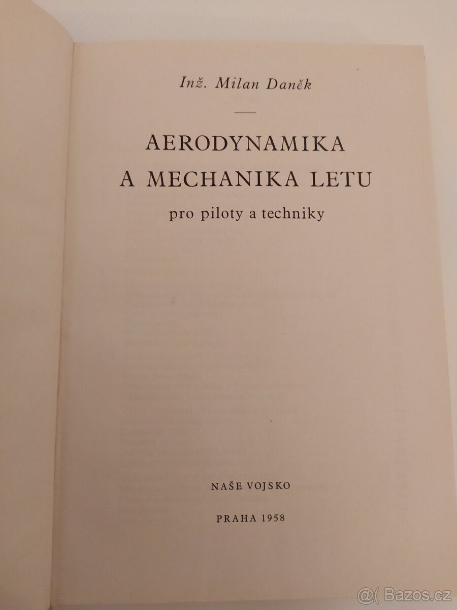 Aerodynamika a mechanika letu pro piloty a techniky - 2