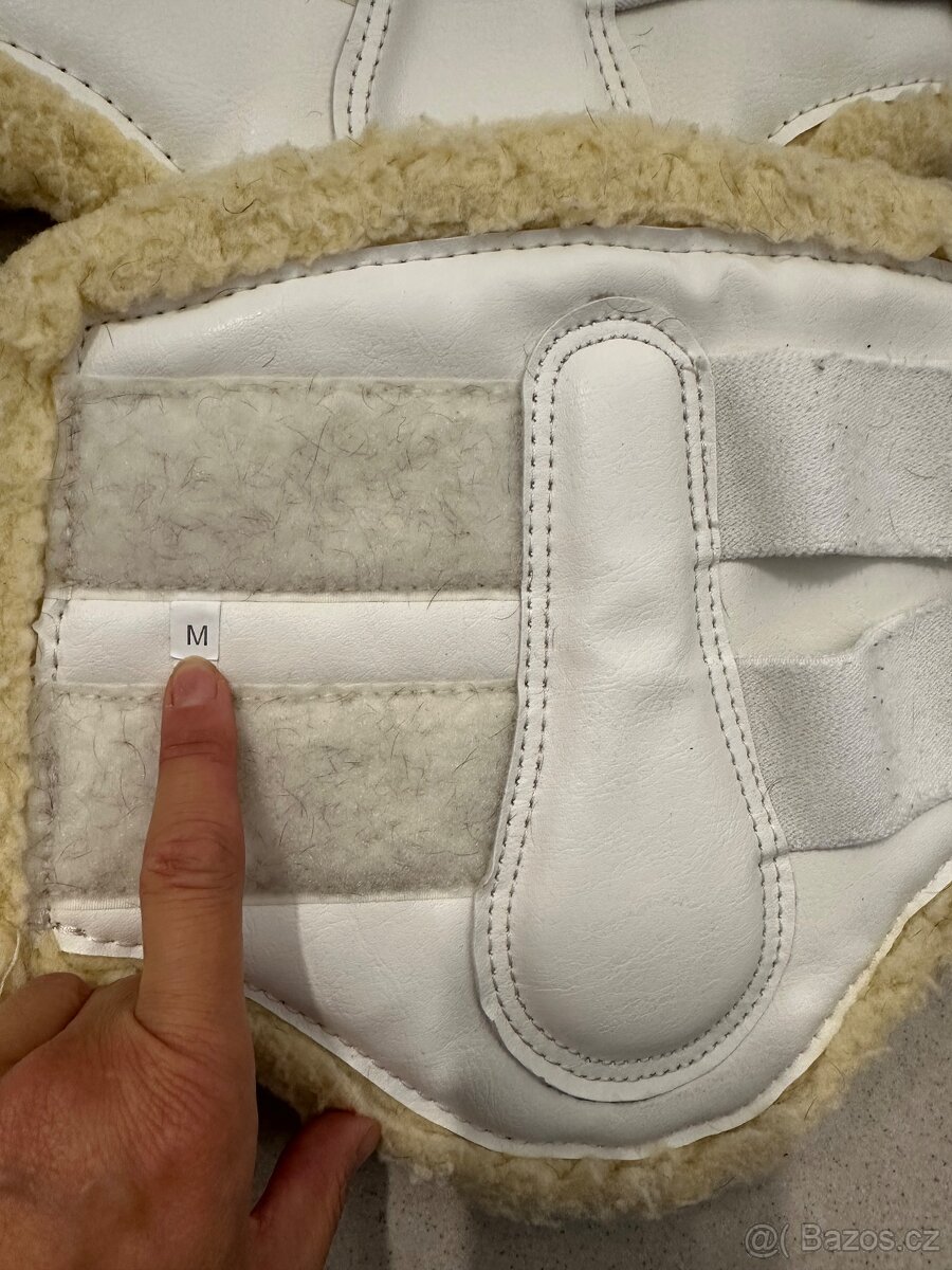 Bílé drezurní kamaše pony - 2