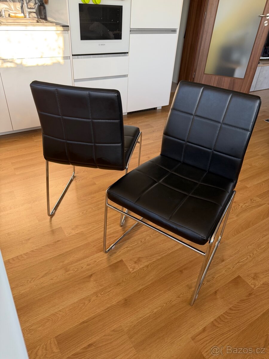 2x čalouněná jídelní židle - 2