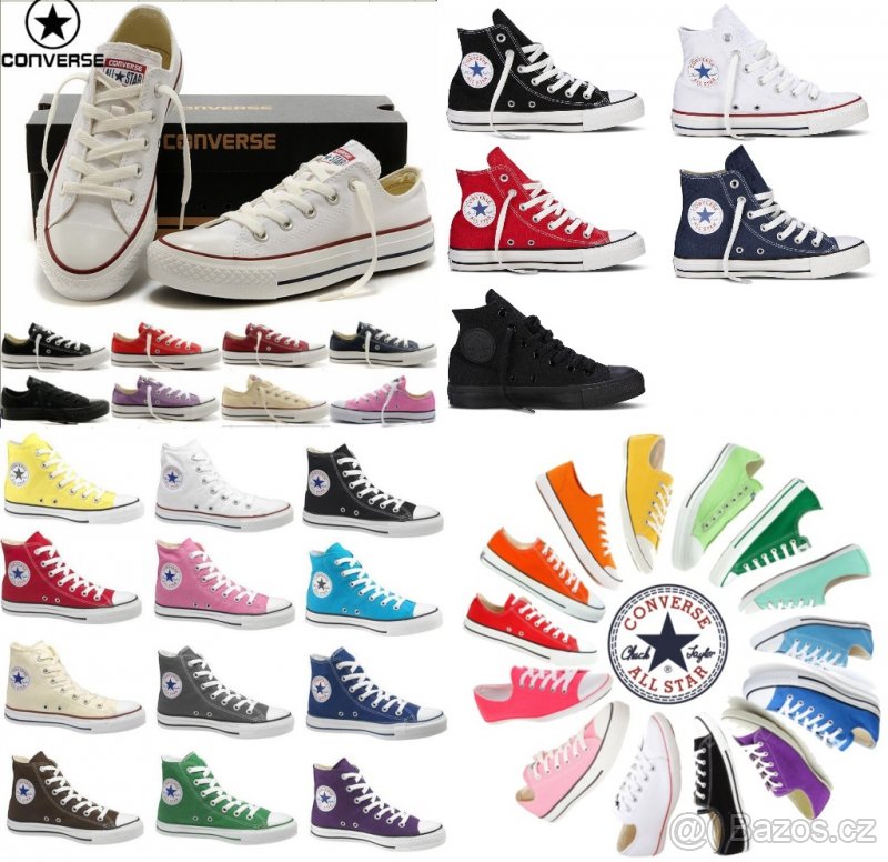 Boty Converse vel. 37 bile - 2