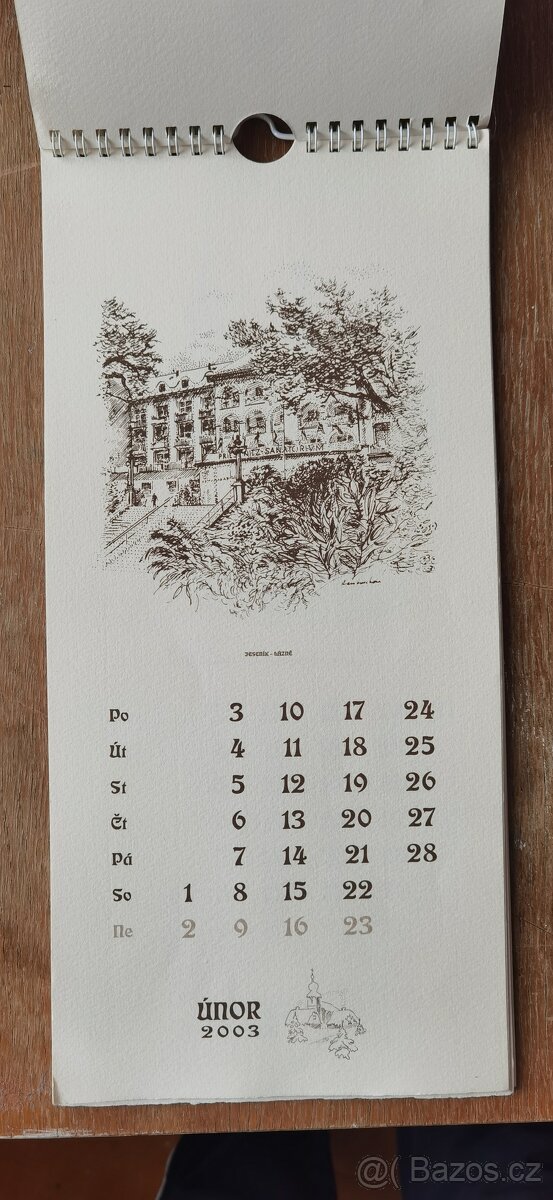 Kalendář Olomoucký kraj 2003 - 2