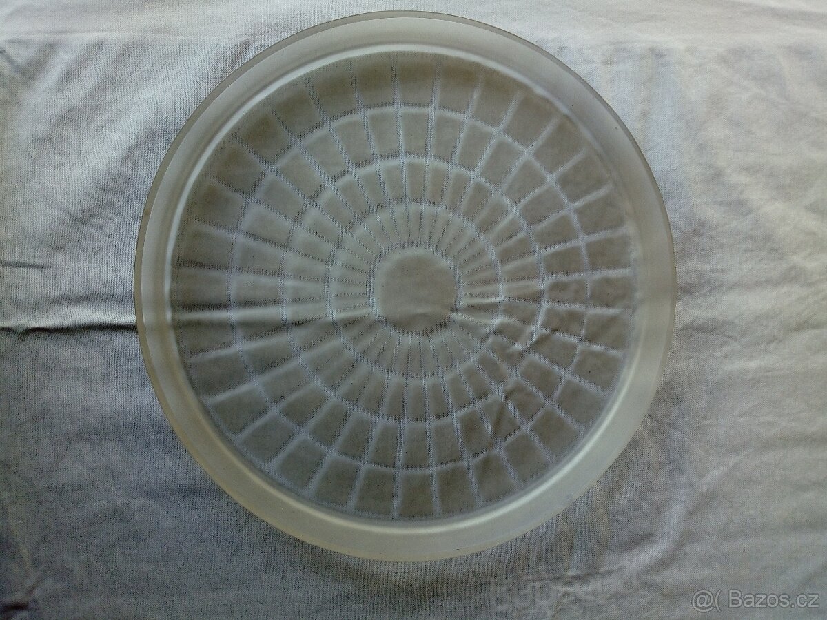 Retro skleněný podnos - 2