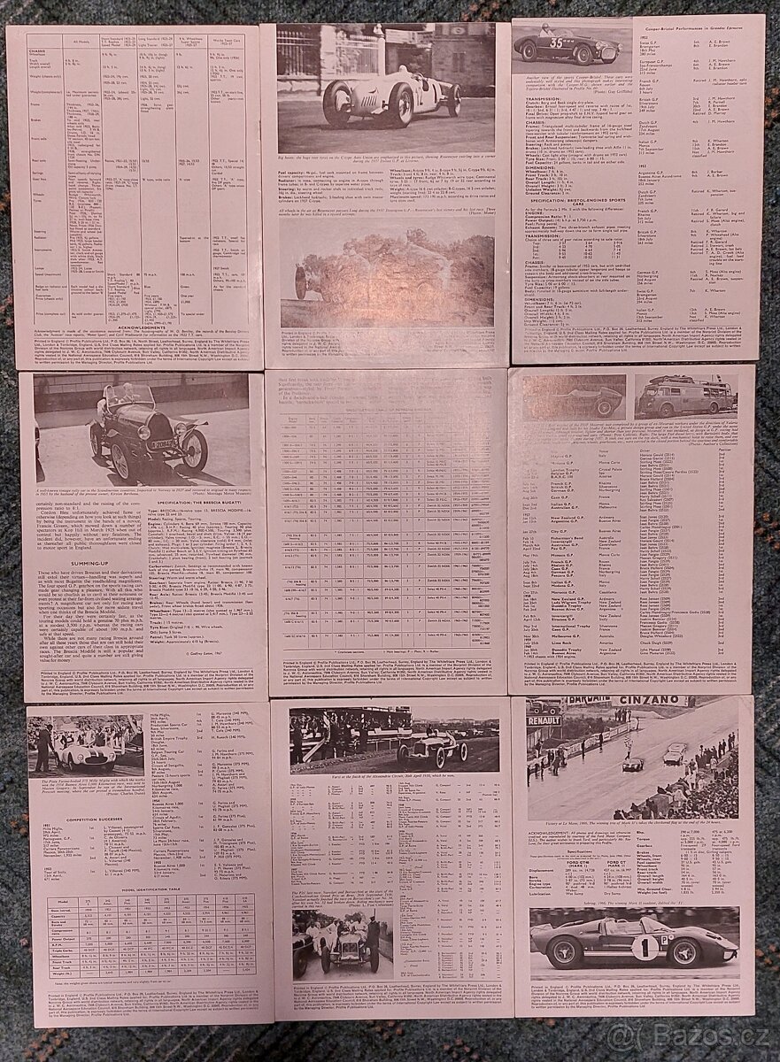 Prospekty závodních vozů - 2