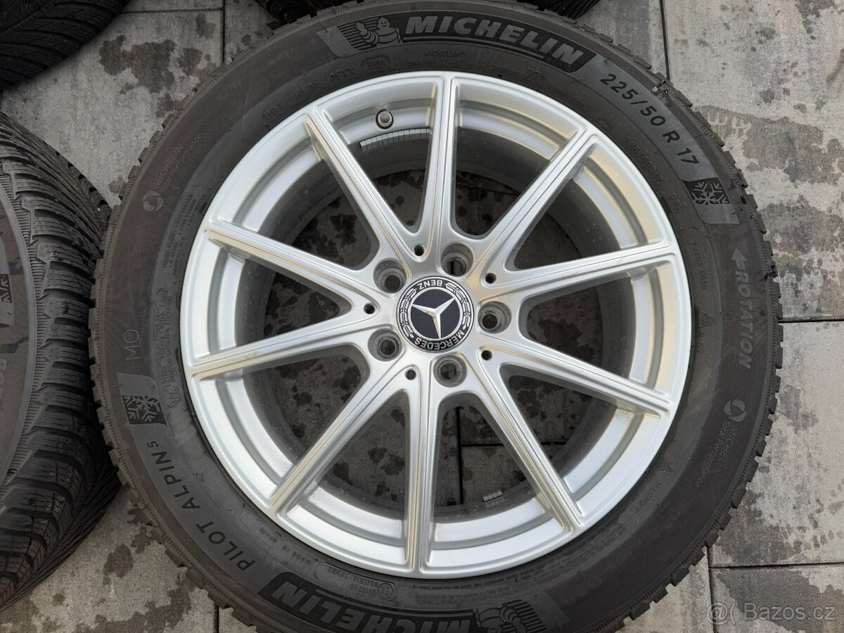 Originál alu kola Mercedes 5x112 R17 zimní zánovní - 2