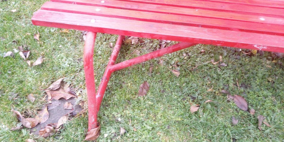 Zahradní lavička , kovová konstrukce - 2