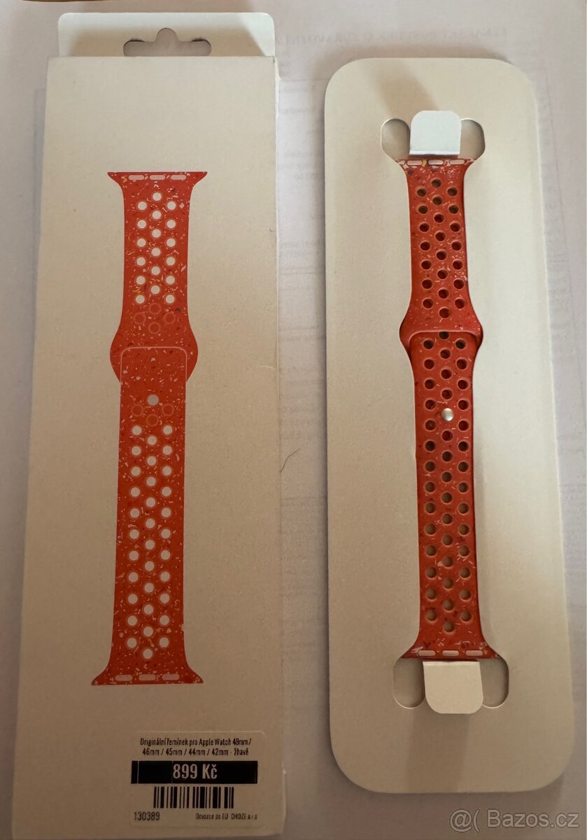 Apple Watch řemínek Nike 45mm oranžový M/L - 2