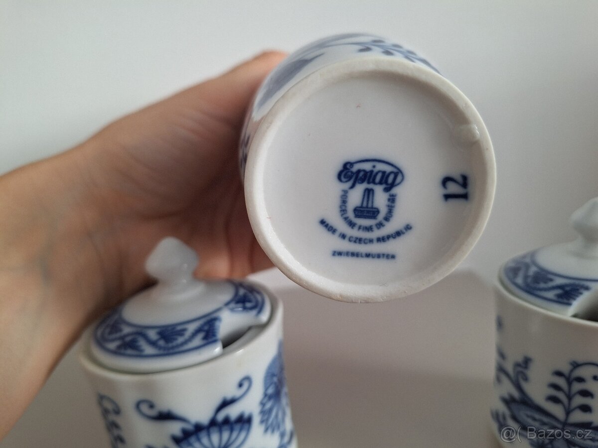 Porcelán Epiag – cibulový vzor (Zwiebelmuster) – sada 3 kusů - 2