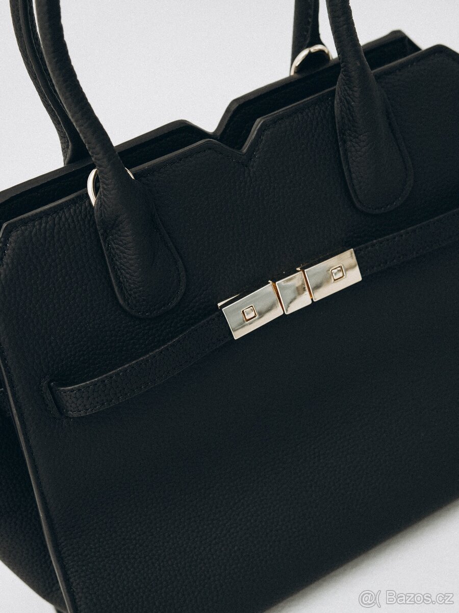 Luxusní kožená kabelka značky LÚNA model LINNÉA - 2